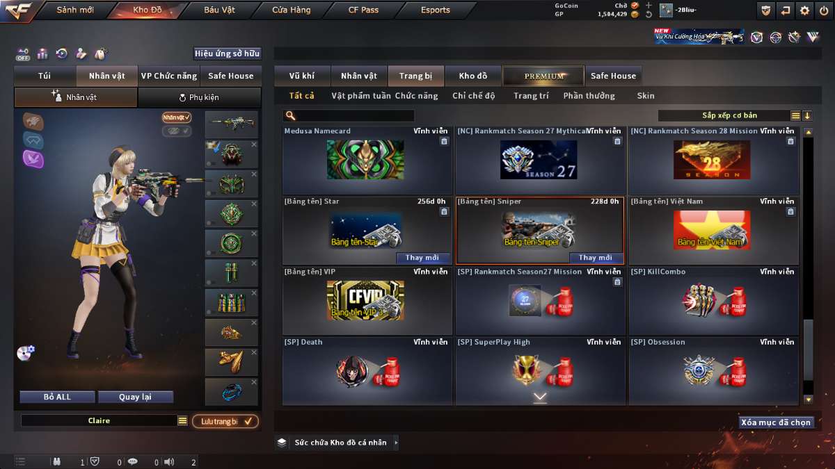 shop acc cf uy tin gia re